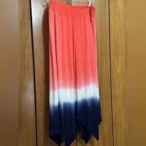 Bomb Popsicle skirt! Red to Navy Ombre Maxi Skirt, perfect for July 4th holiday
